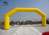 Voûte gonflable d'entrée de la publicité jaune géante pour l'exposition promotionnelle