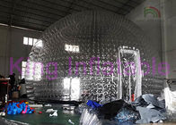 Tente gonflable faite sur commande de bulle de dôme, tente gonflable transparente globale de yard