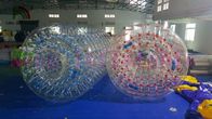 Promenade gonflable extérieure adaptée aux besoins du client jouet sur de l'eau de boule de PVC/TPU roulement pour le parc aquatique