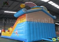 Chambres commerciales gonflables de rebond de PVC du clown coloré 0.55mm avec la glissière pour des enfants