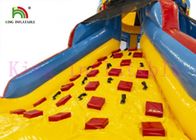 Glissière sèche de tour de glissière de carrousel coloré d'explosion de PVC avec le mur s'élevant pour des enfants