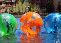 Bandes multicolores transparentes de boule gonflable de l'eau de PVC des biens 1.0mm grandes