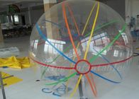 Marche gonflable colorée adaptée aux besoins du client de rayure au détail sur le PVC de Platon 1.0mm de boules de l'eau