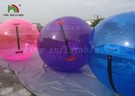 Grande promenade gonflable pourpre/bleue de PVC de 1.0mm sur le diamètre de la boule 2m de l'eau pour la piscine ou le lac