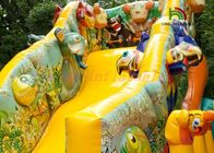 Parc d'attractions combiné universel de PVC de thème de parc/jungle d'explosion de couleur sauvage