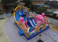 Parc combiné du monde d'océan de terrain de jeu de jeu d'explosion multicolore de PVC pour l'amusement
