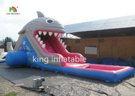 glissière d'eau gonflable de haut requin de 6m avec la piscine/petite glissière d'explosion pour des enfants
