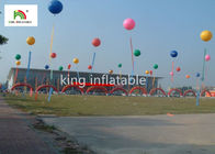 les produits gonflables rouges de la publicité de PVC de diamètre de 3m/publicité géante monte en ballon