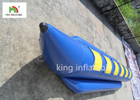 Bâche gonflable bleue de PVC de bateau de l'eau de 6 de sièges de mouche bateaux de pêche