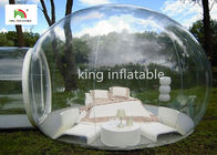 tente gonflable transparente de bulle de 4.5m avec le tunnel pour le loyer extérieur de camping