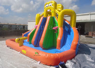 La piscine gonflable jaune glisse pour GV EN71 de la CE EN14960 des piscines 8*6*6m d'Inground