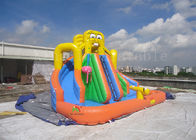 La piscine gonflable jaune glisse pour GV EN71 de la CE EN14960 des piscines 8*6*6m d'Inground