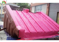 Jardin glissière d'eau gonflable de bâche de PVC de PVC de 0,55 millimètres pour la couleur rose d'enfants adaptée aux besoins du client