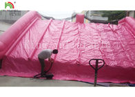 Jardin glissière d'eau gonflable de bâche de PVC de PVC de 0,55 millimètres pour la couleur rose d'enfants adaptée aux besoins du client