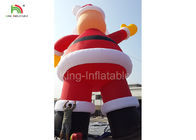 210D décoration gonflable de Noël de la publicité du nylon 10m H Père Noël