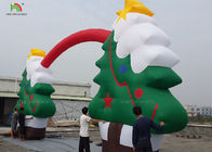 Arcade gonflable en nylon d'arbre de Joyeux Noël de la CE de couleur verte pour la décoration 11m de Noël de Père Noël