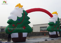 Arcade gonflable en nylon d'arbre de Joyeux Noël de la CE de couleur verte pour la décoration 11m de Noël de Père Noël