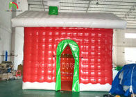 Chambre gonflable rouge de Noël pour la décoration de festival une garantie d'an