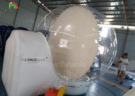 Décoration gonflable Snowball de Noël de neige de globe de cabine humaine de photo avec la Manche