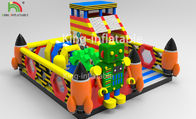Modèle sautant gonflable de robot de château d'enfants avec diapositive garantie de 2 ans