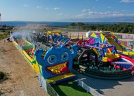 jeu d'enfant gonflable de jeux de carnaval de sports de cours de 300M Long Monster Obstacle pour extérieur