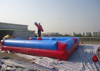 Jeux gonflables de sport de joute rouge et bleue de gladiateur pour des enfants et des adultes