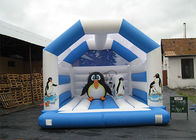 Chambres gonflables de rebond de thème de pingouin de 5m*4m pour des enfants