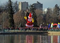 Grande promotion commerciale 10m de Santa Claus Inflatable Advertising Products For