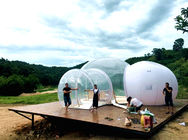 Tente gonflable claire d'hôtel de bulle de chambre à coucher extérieure de 5m avec le ventilateur silencieux