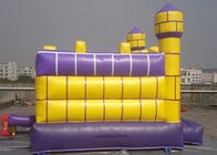 Château plein d'entrain commercial sautant gonflable de bâche du château de forme carrée/PVC