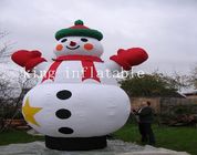 bande dessinée de bonhomme de neige de Noël de 5mH Inflatables pour la décoration extérieure de Noël
