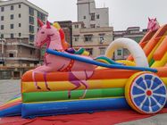 Unicorn Carriage Dry Slide Outdoor gonflable avec le ventilateur