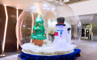 Globe gonflable de neige de Noël de PVC de 0,8 millimètres pour l'événement extérieur