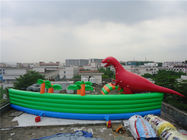 Parcs aquatiques gonflables de thème coloré de dinosaure pour la piscine et le lac