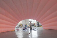 Partie 10m de la tente gonflable d'événement de demi-cercle de 5m avec la lumière de LED
