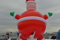 Ballons gonflables géants faits sur commande d'hélium de Noël pour la publicité de porte