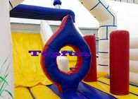 Château sautant gonflable de bâche de PVC avec la glissière pour des centres de divertissement