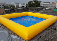 Piscine d'eau gonflable carrée de M de PVC 8 x 8 de 0,9 millimètres, piscine pour la famille