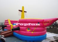 Rebond sautant gonflable de château/corsaire de forme de bateau autour pour des enfants