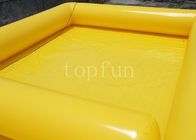 PVC gonflable extérieur carré jaune de piscines d'eau pour la boule de marche de l'eau
