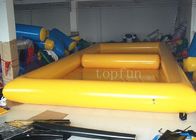 PVC gonflable extérieur carré jaune de piscines d'eau pour la boule de marche de l'eau