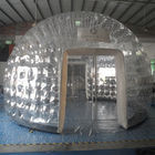 Tente transparente gonflable extérieure de bulle, tente claire fabriquée à la main de dôme de PVC