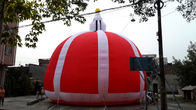 Tente gonflable extérieure de dôme de tissu, chiffre gonflable rouge de tente d'air de promotion