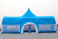 Grande tente gonflable bleue d'événement de PVC pour la publicité commerciale
