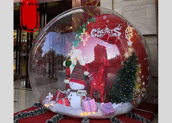 Décorations gonflables extérieures de Noël de globe de neige gonflable avec le ventilateur 250w