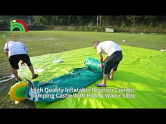 Le roi 06 est un gardien de château avec une glisse d'eau.