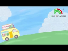 king26 double voie glissières gonflables avec piscine