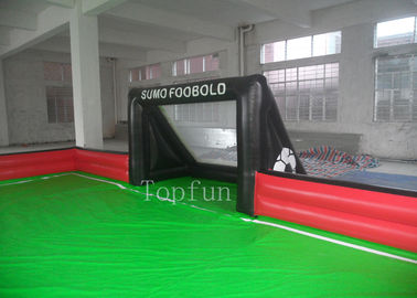 Terrain de football de savon/cour gonflables extérieurs du football avec la bâche de PVC