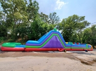Parcours du combattant final 70ft HUMIDE gonflable coloré combiné