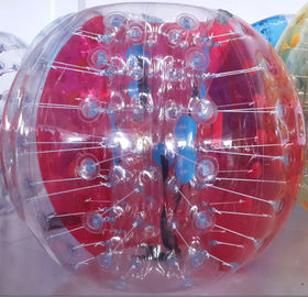 Boule gonflable de 0.8mm de boule de butoir humaine rouge et claire de PVC pour des enfants